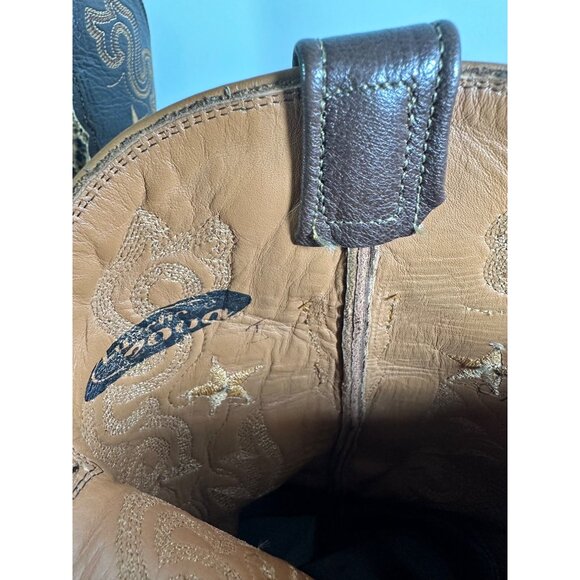 Lucchese 2000 Leopard Cheetah Boots Double Stitched Size 7.5 E - Picture 5 of 9